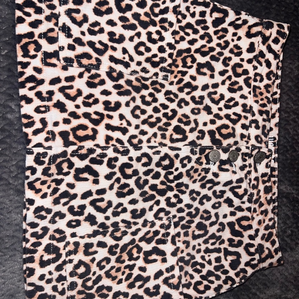 Justice Animal Print Velvet Corduroy Skirt size 12